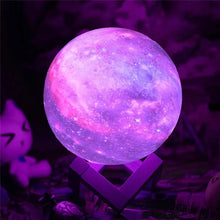 Load image into Gallery viewer, PROLUMIX MOON 3D Moon Lamp Night Light with Wooden Base, 16 LED Colors, Remote Control