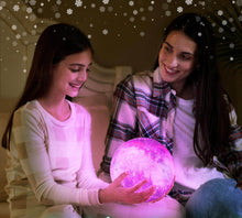 Load image into Gallery viewer, PROLUMIX MOON 3D Moon Lamp Night Light with Wooden Base, 16 LED Colors, Remote Control