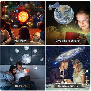 PROLUMIX SKY 360 Planetarium Galaxy Projector Night Light, 12 film discs