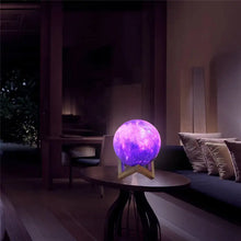 Load image into Gallery viewer, PROLUMIX MOON 3D Moon Lamp Night Light with Wooden Base, 16 LED Colors, Remote Control
