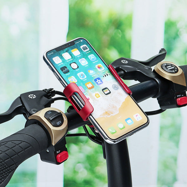 Firmly holds phone while riding