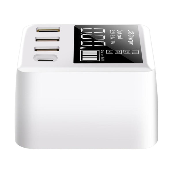 Bakeey 30W QC3.0 PD Multi-port Digital Display Fast Charging Plug Travel USB Charger Adapter Hub