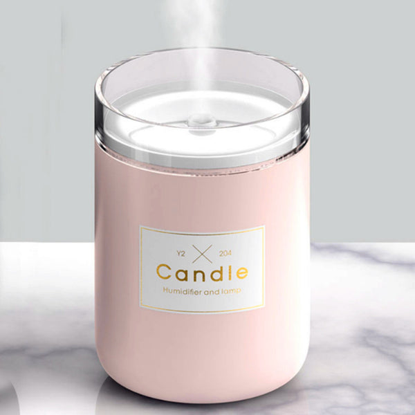 Pink Ultrasonic Air Humidifier Candle